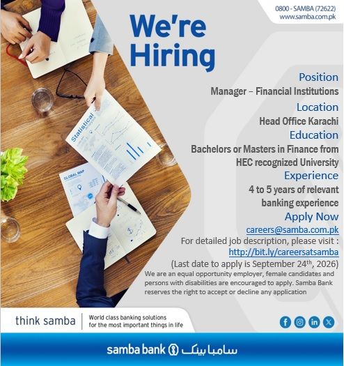 Samba Bank Limited Jobs 17 September 2026 02 1