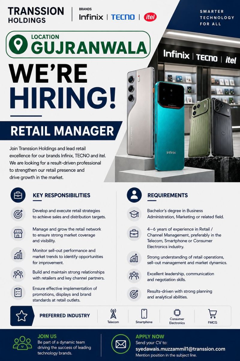 Transsion Holdings Jobs Retail Manager 1