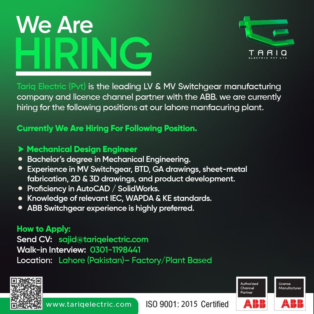 Tariq Electric Private Limited Jobs 13 September 2026 01 1
