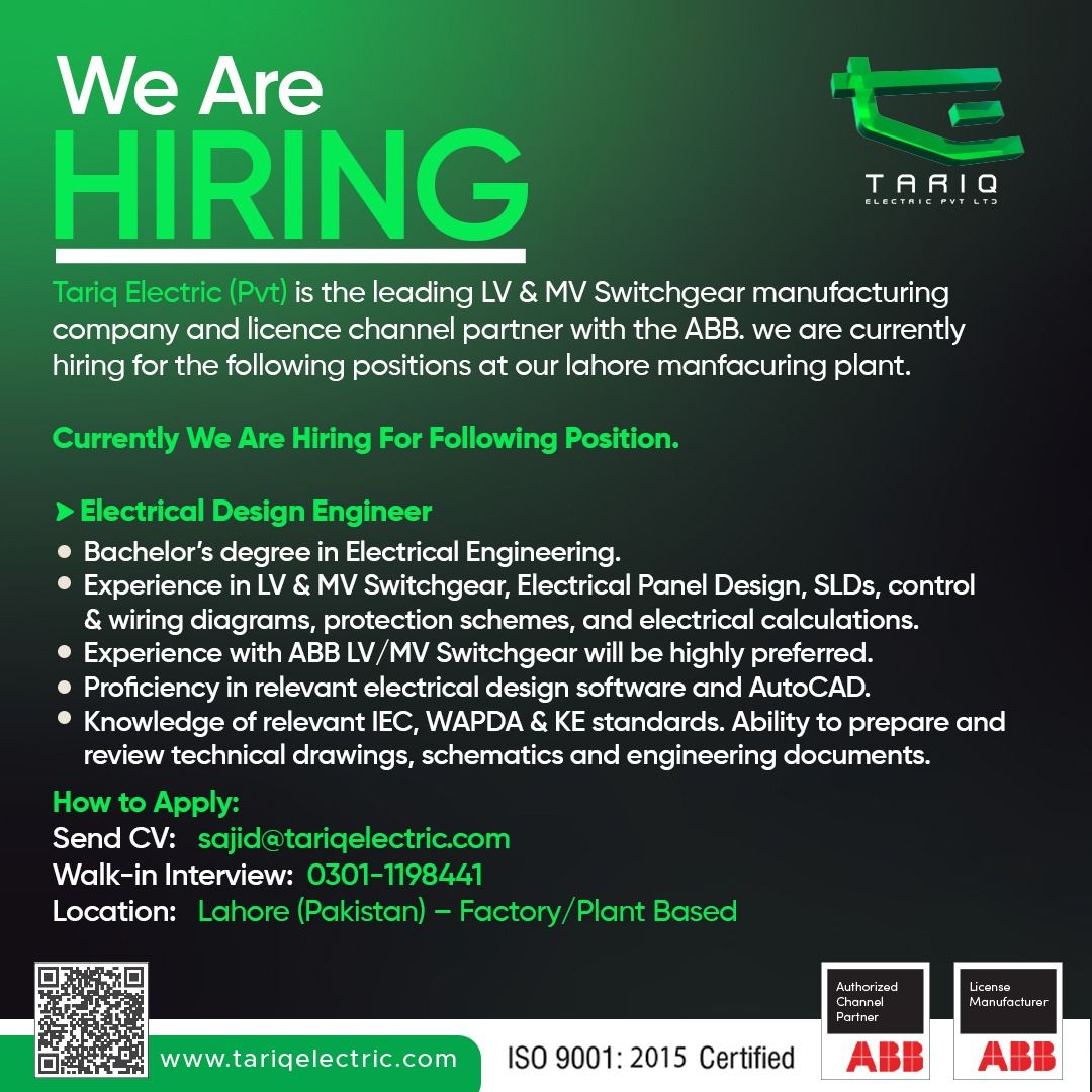 Tariq Electric Private Limited Jobs 13 September 2026 02 1