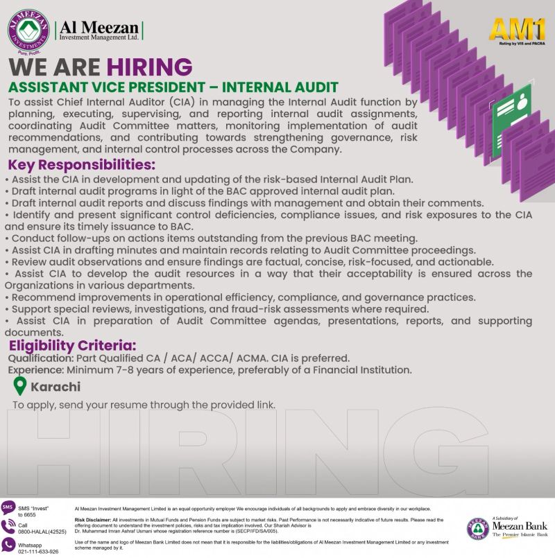 Al Meezan Investment Management Ltd Jobs 21 October 2026 01 1