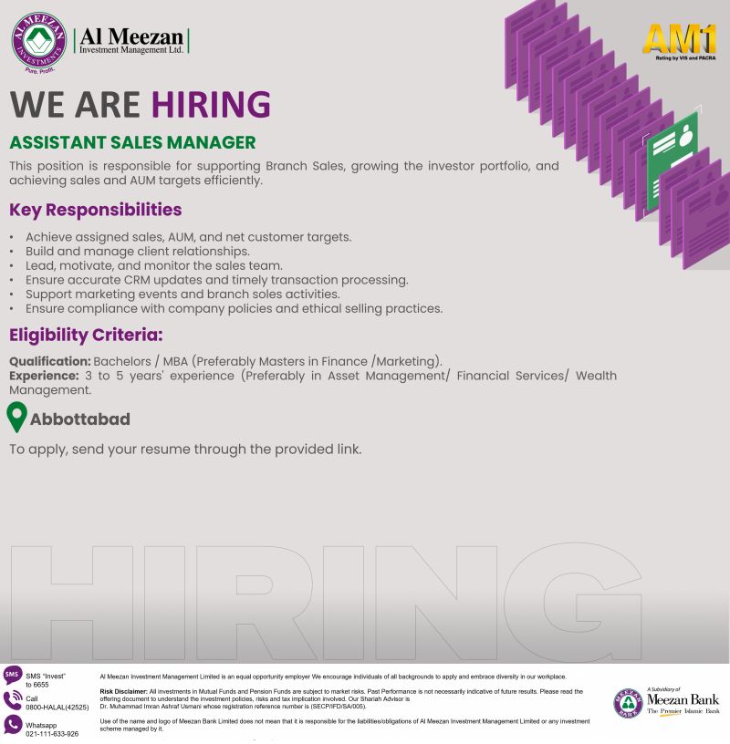 Al Meezan Investment Management Ltd Jobs 21 October 2026 02 1