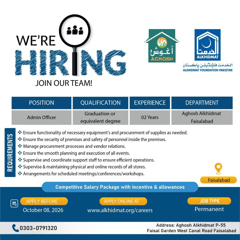 Alkhidmat Foundation Jobs 01 October 2026 02 1