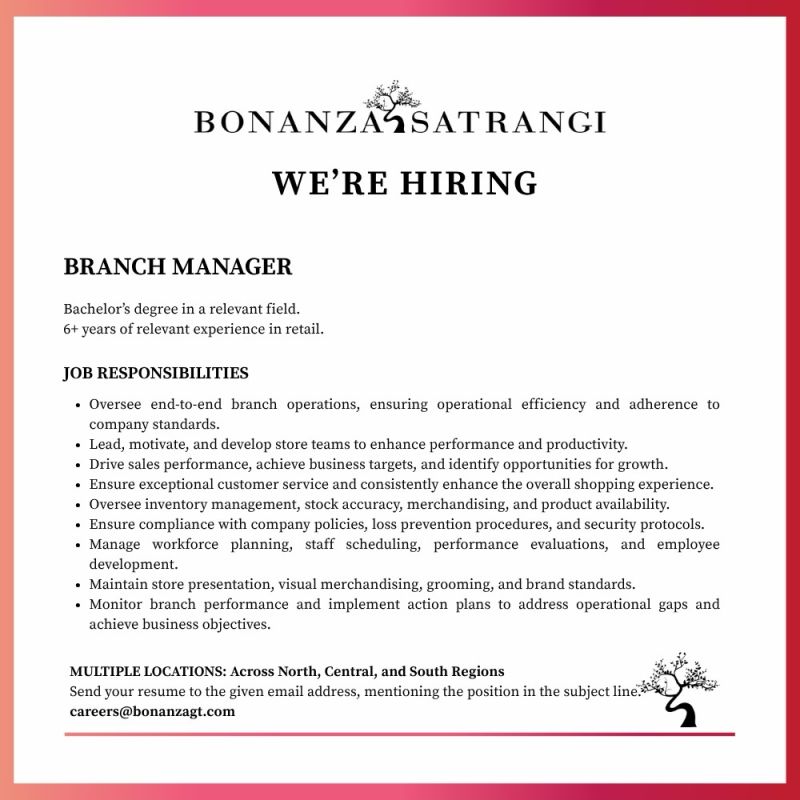 Bonanza Satrangi Jobs 25 October 2026 02 1