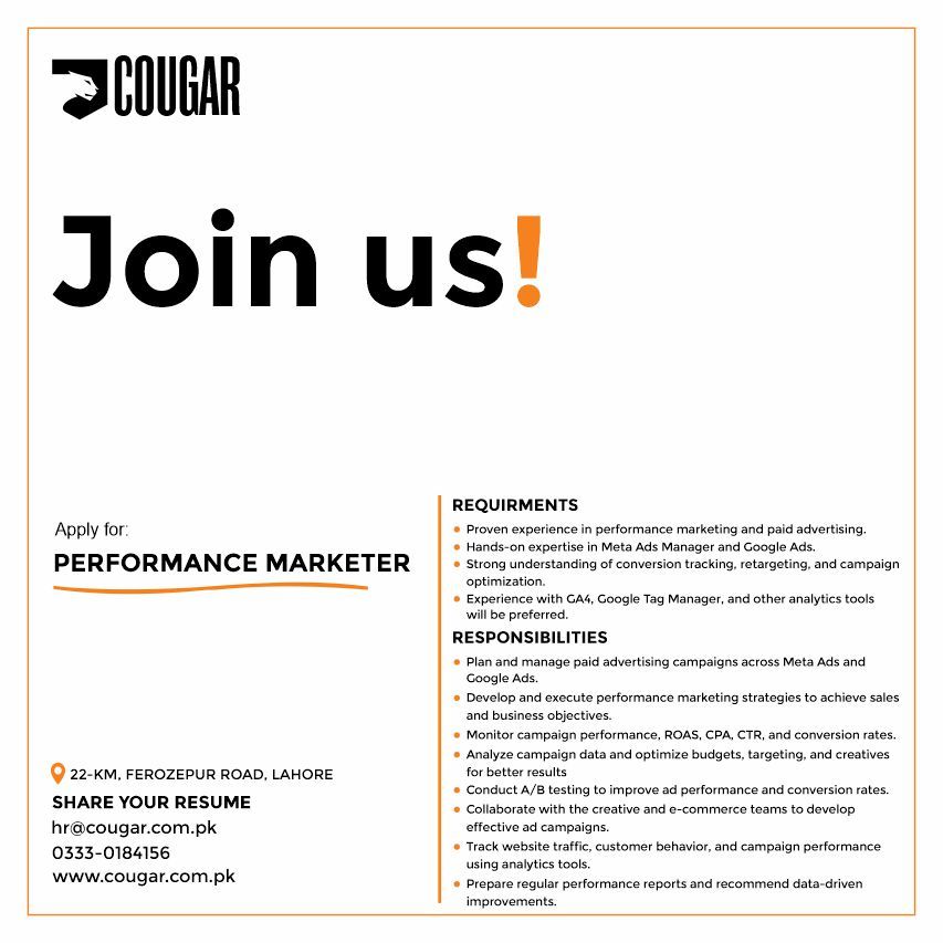 Cougar Clothing Jobs October 2026 2