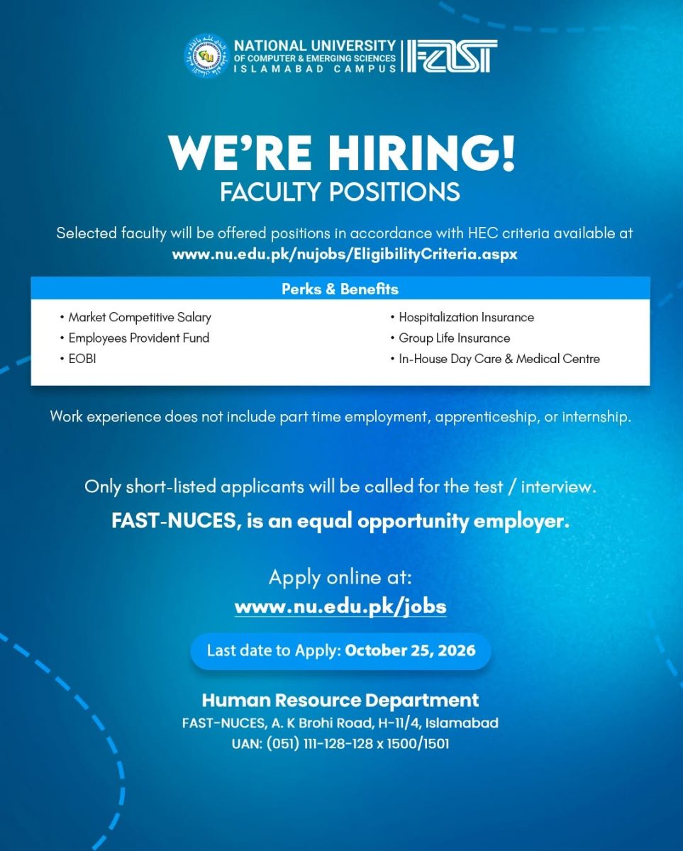 FAST NUCES Jobs 08 October 2026 03 1