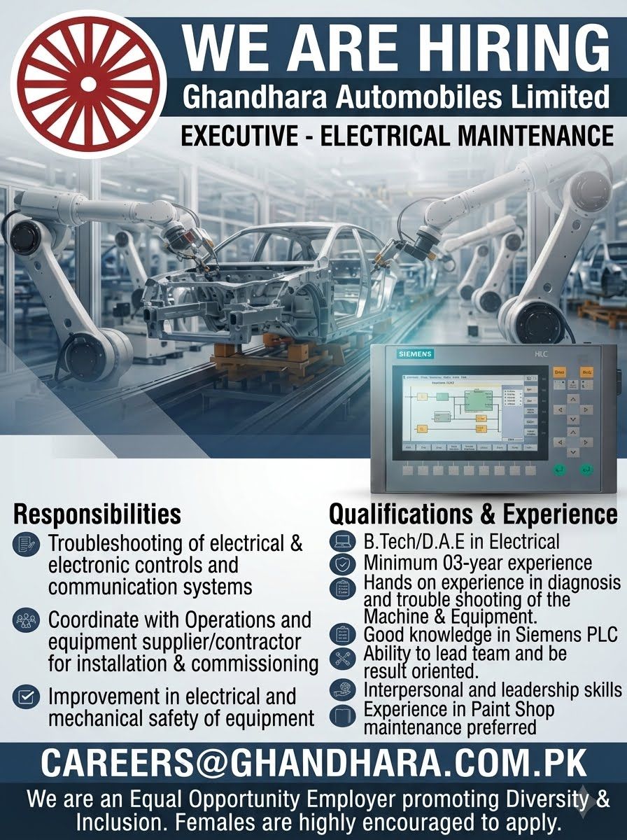 Ghandhara Automobiles Limited Jobs October 2026 1