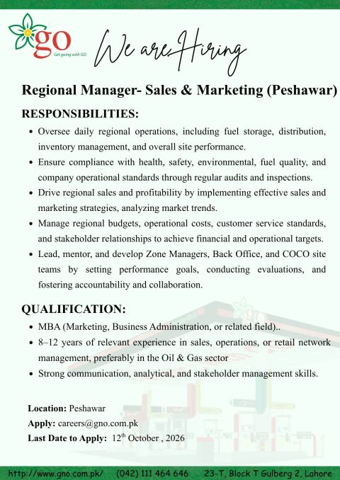 Gas & Oil Pakistan Ltd Jobs 08 October 2026 02 1