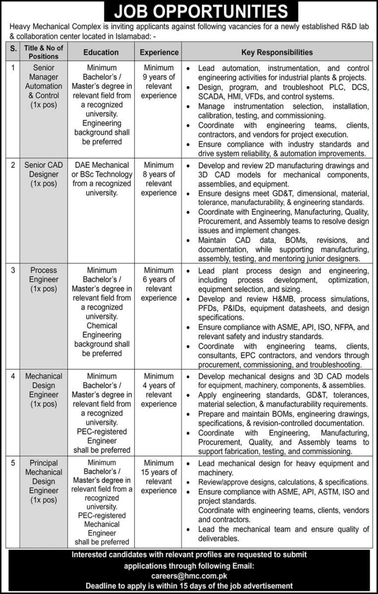 Heavy Mechanical Complex Jobs 14 October 2026 Express 1