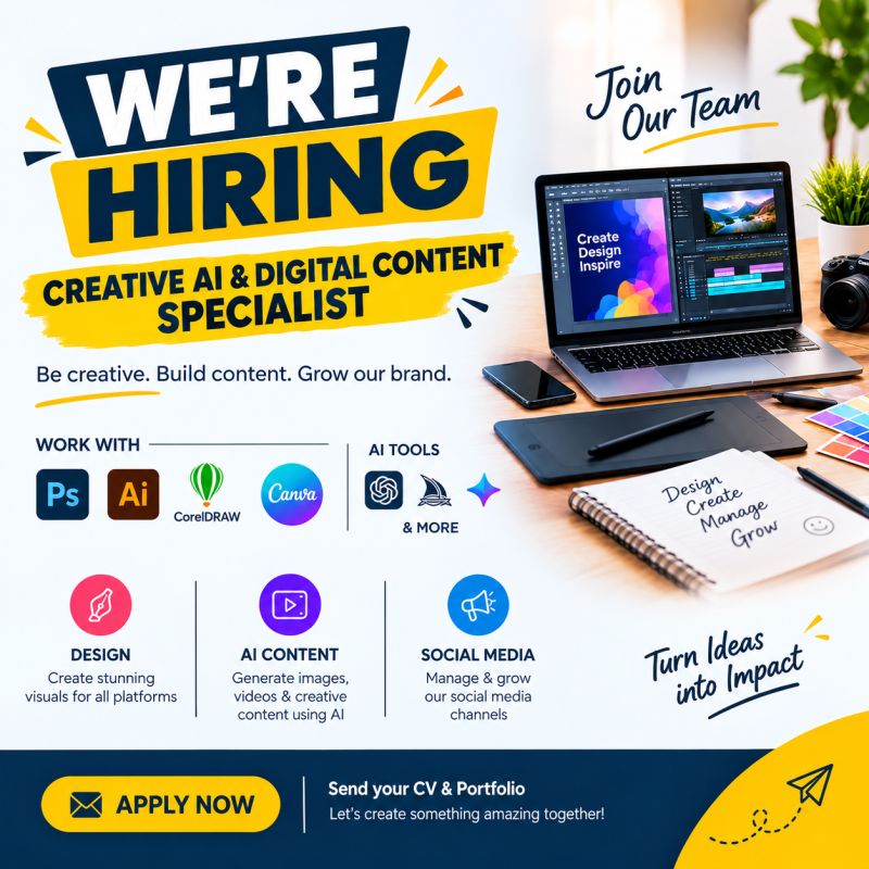 Horizon Steel Pvt Ltd Jobs Graphic Designer & AI Content Creator 1