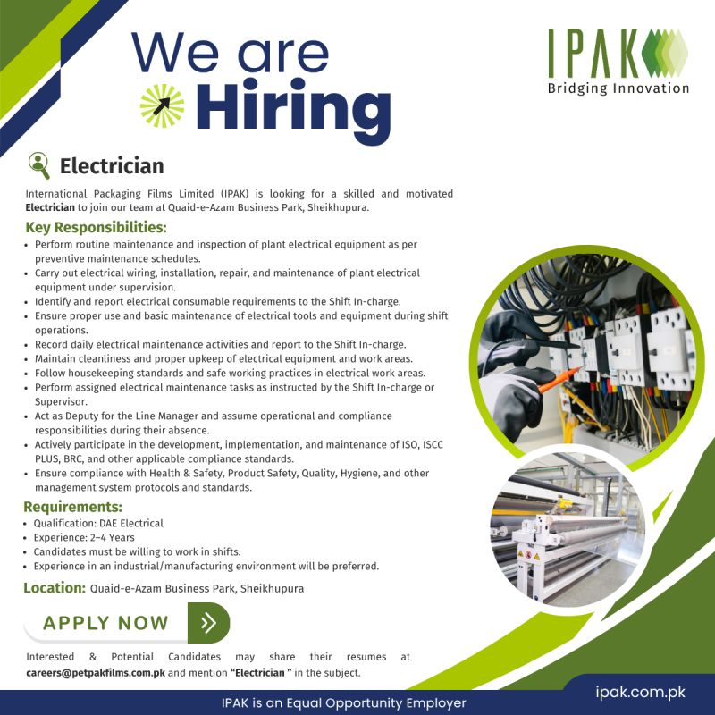 International Packaging Films Limited IPAK Jobs October 2026 1