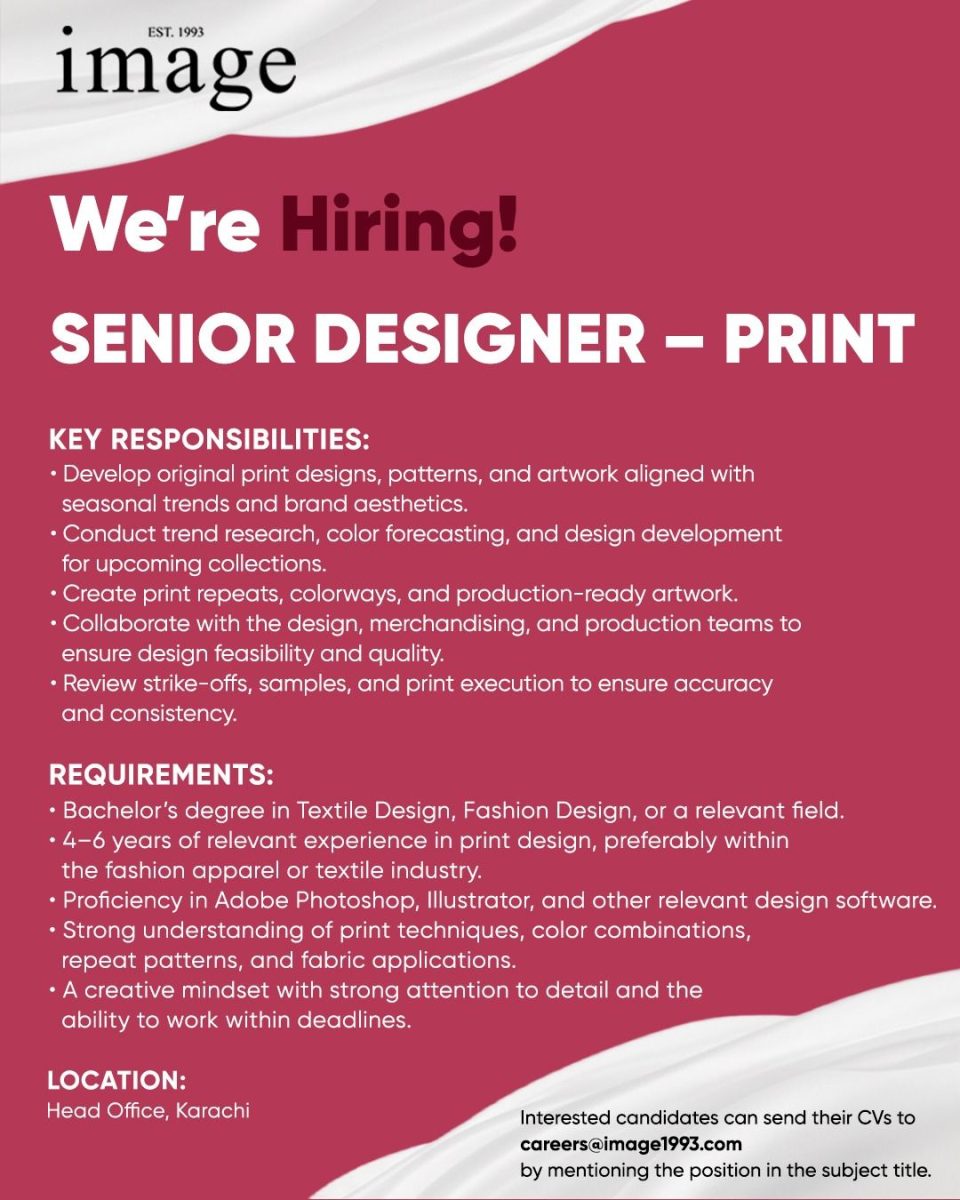 Image Pakistan Limited Jobs Senior Designer Print 1