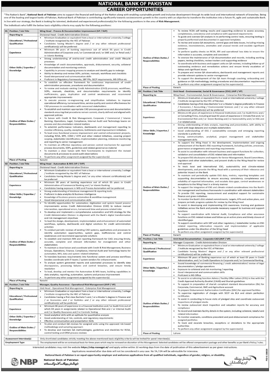 National Bank NBP Jobs 18 October 2026 Dawn 02 1