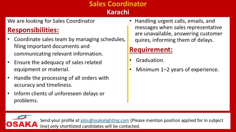Osaka Lighting Jobs October 2026 1