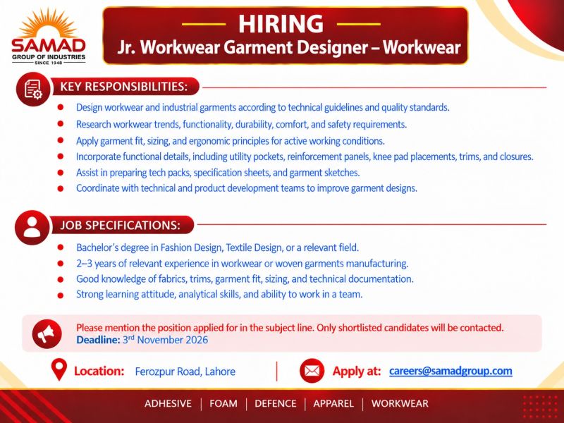 Samad Group Of Companies Jobs November 2026 2