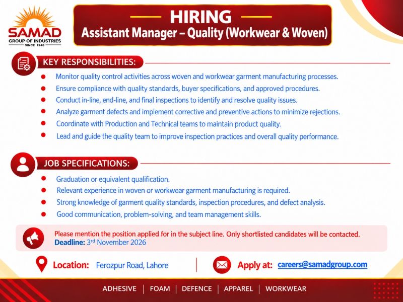 Samad Group Of Companies Jobs November 2026 1
