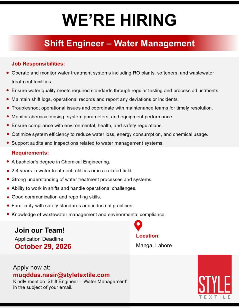 Style Textile Pvt Ltd Jobs Shift Engineer 1