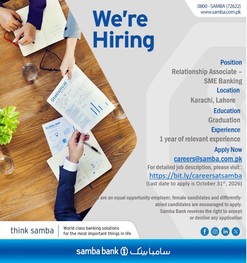 Samba Bank Ltd Jobs 20 October 2026 02 1