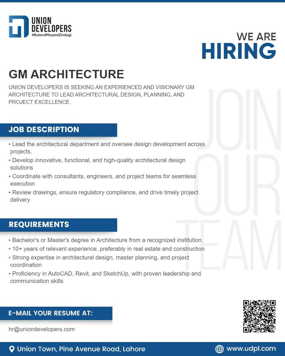 Union Developers Jobs GM Architecture 1